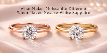 Moissanite vs sapphire