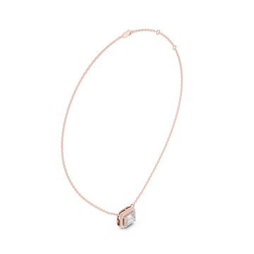 Minimal Luxe Moissanite Solitaire Pendant Necklace