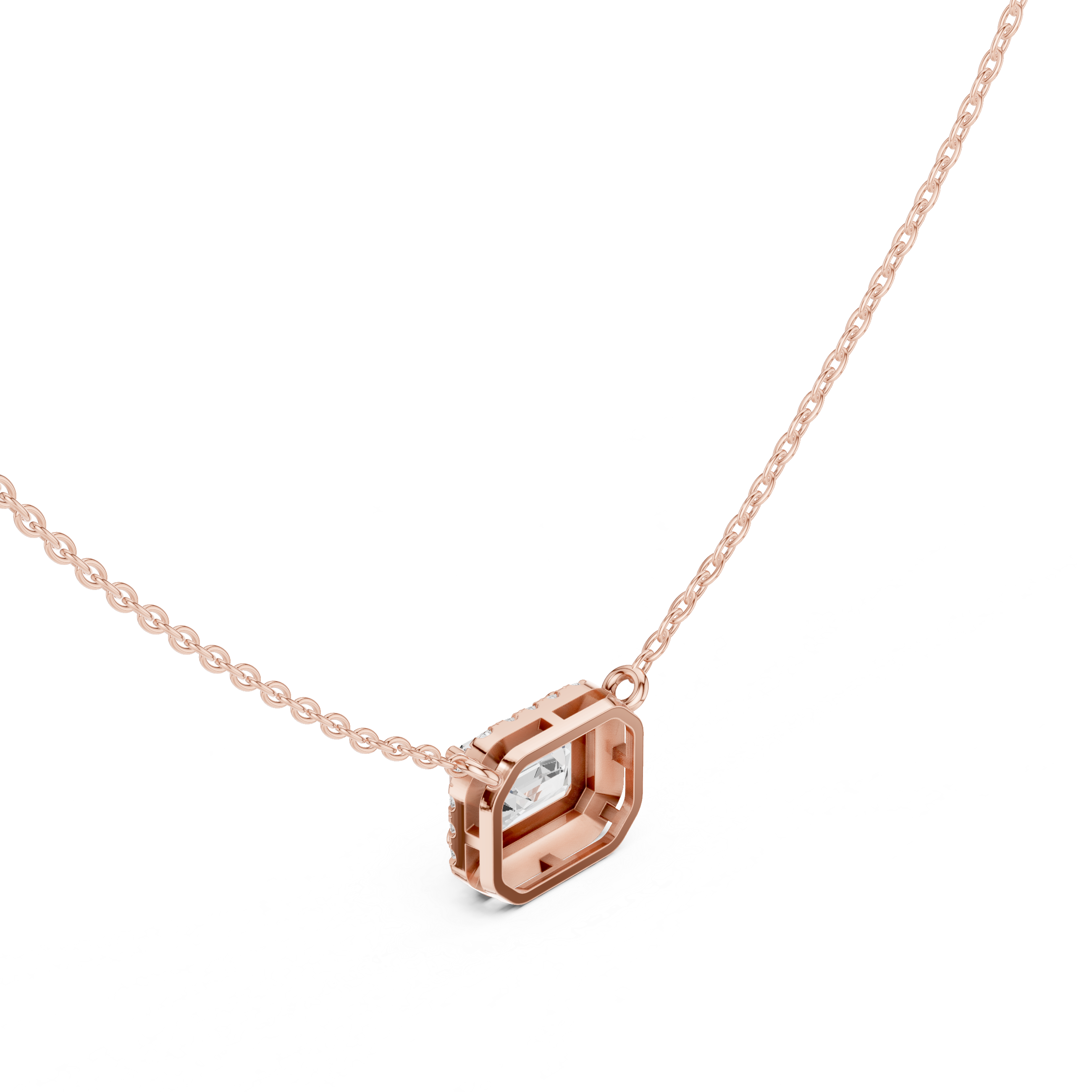 Minimal Luxe Moissanite Solitaire Pendant Necklace