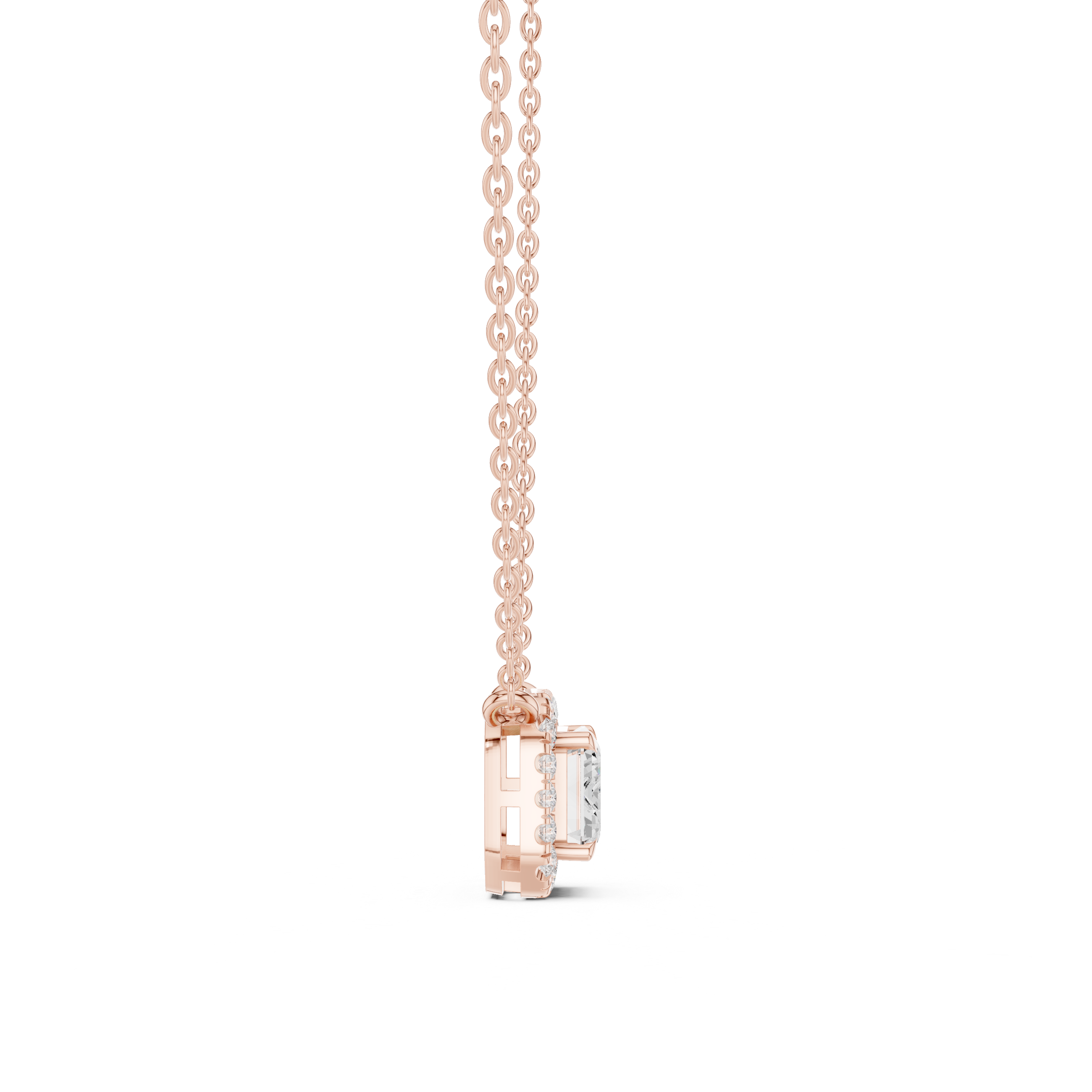 Minimal Luxe Moissanite Solitaire Pendant Necklace