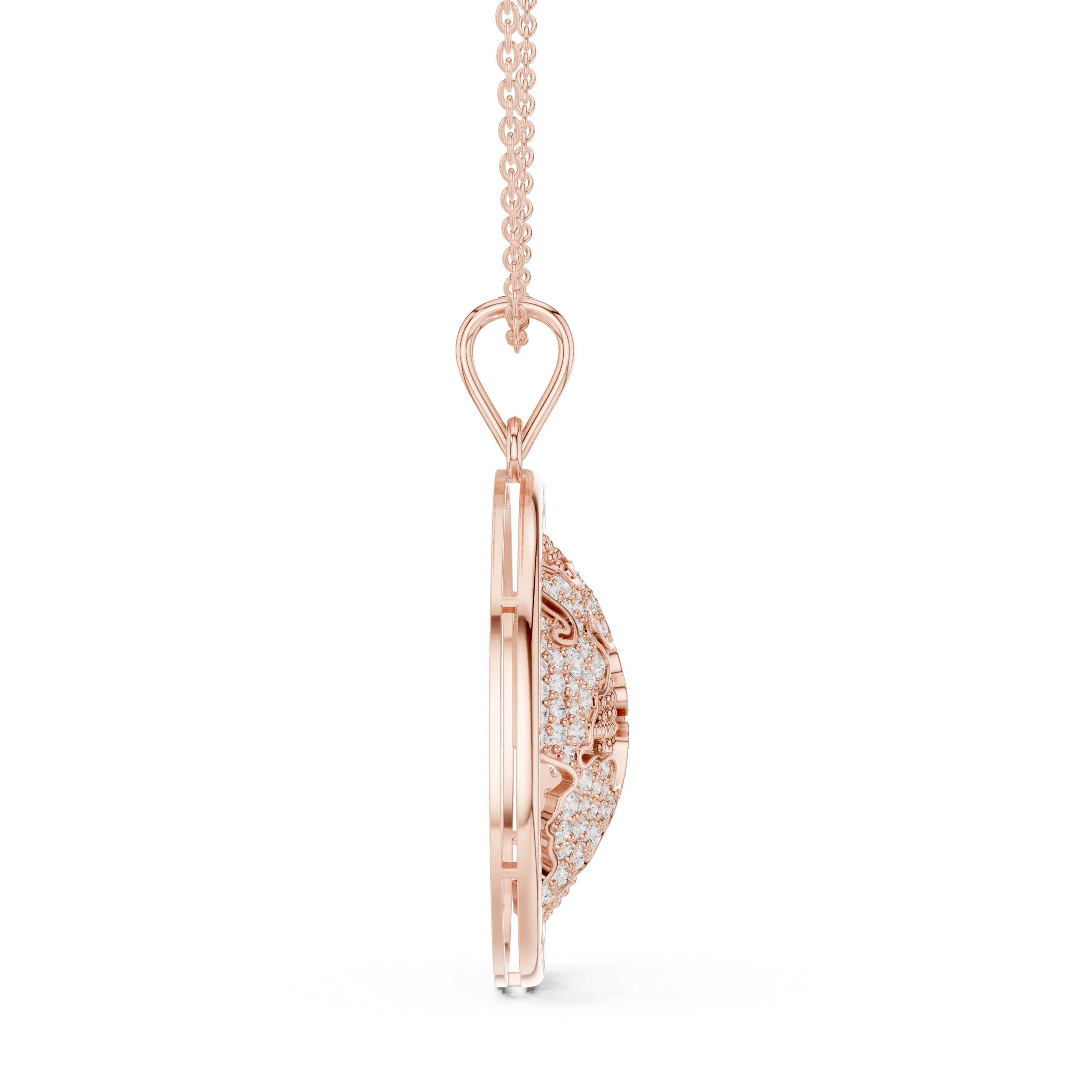 Luxe Zodiac Moissanite Medallion Pendant Necklace