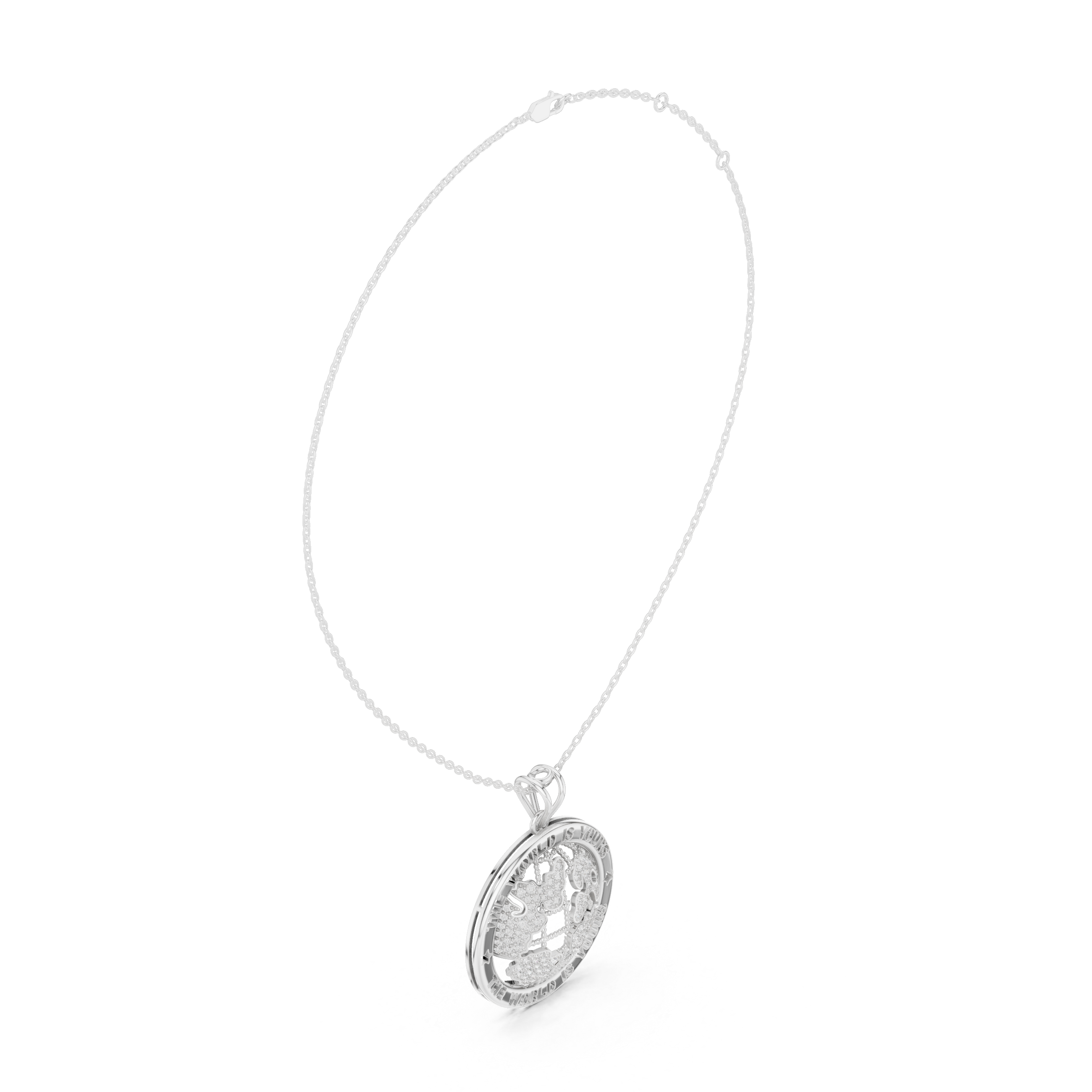 Luxe Zodiac Moissanite Medallion Pendant Necklace