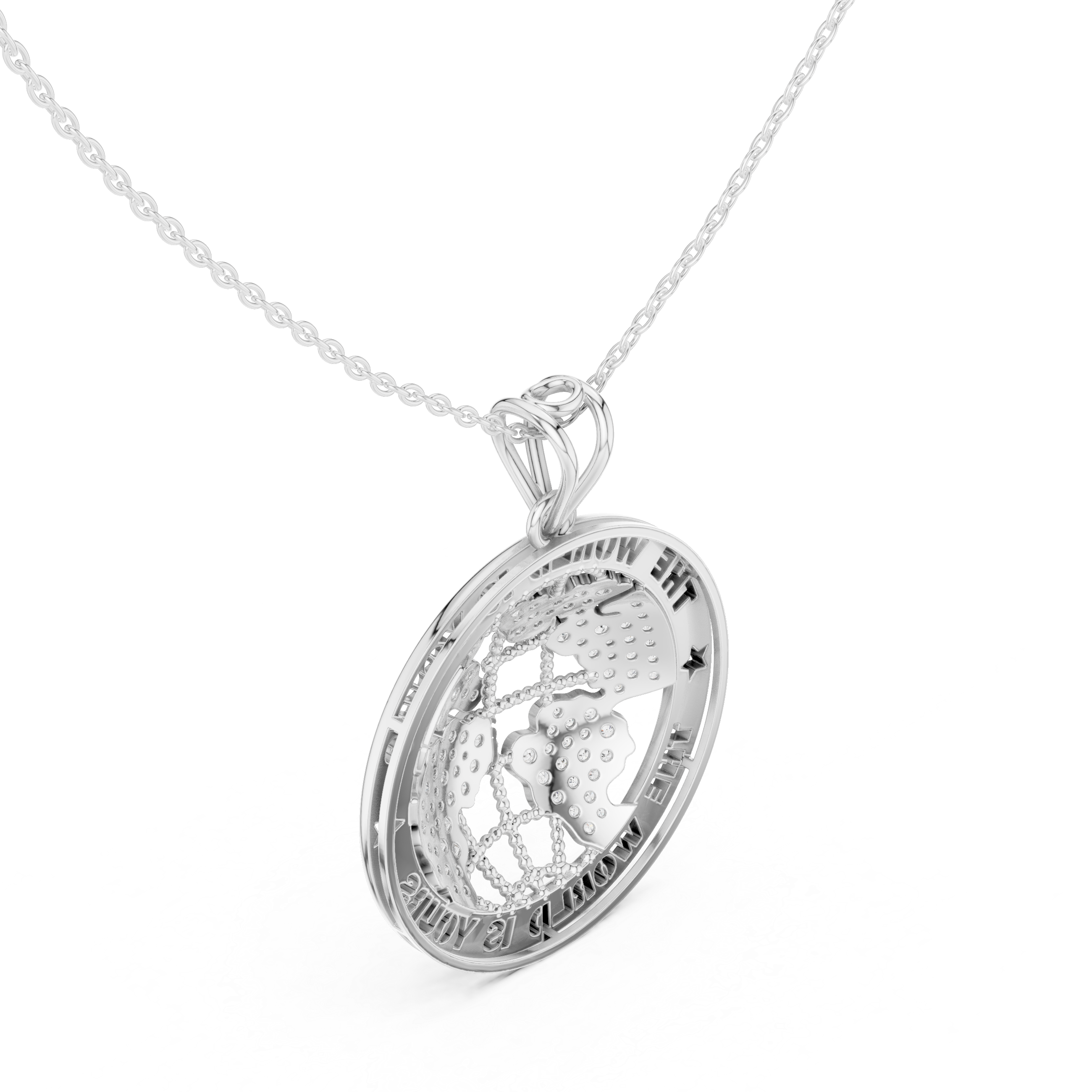 Luxe Zodiac Moissanite Medallion Pendant Necklace