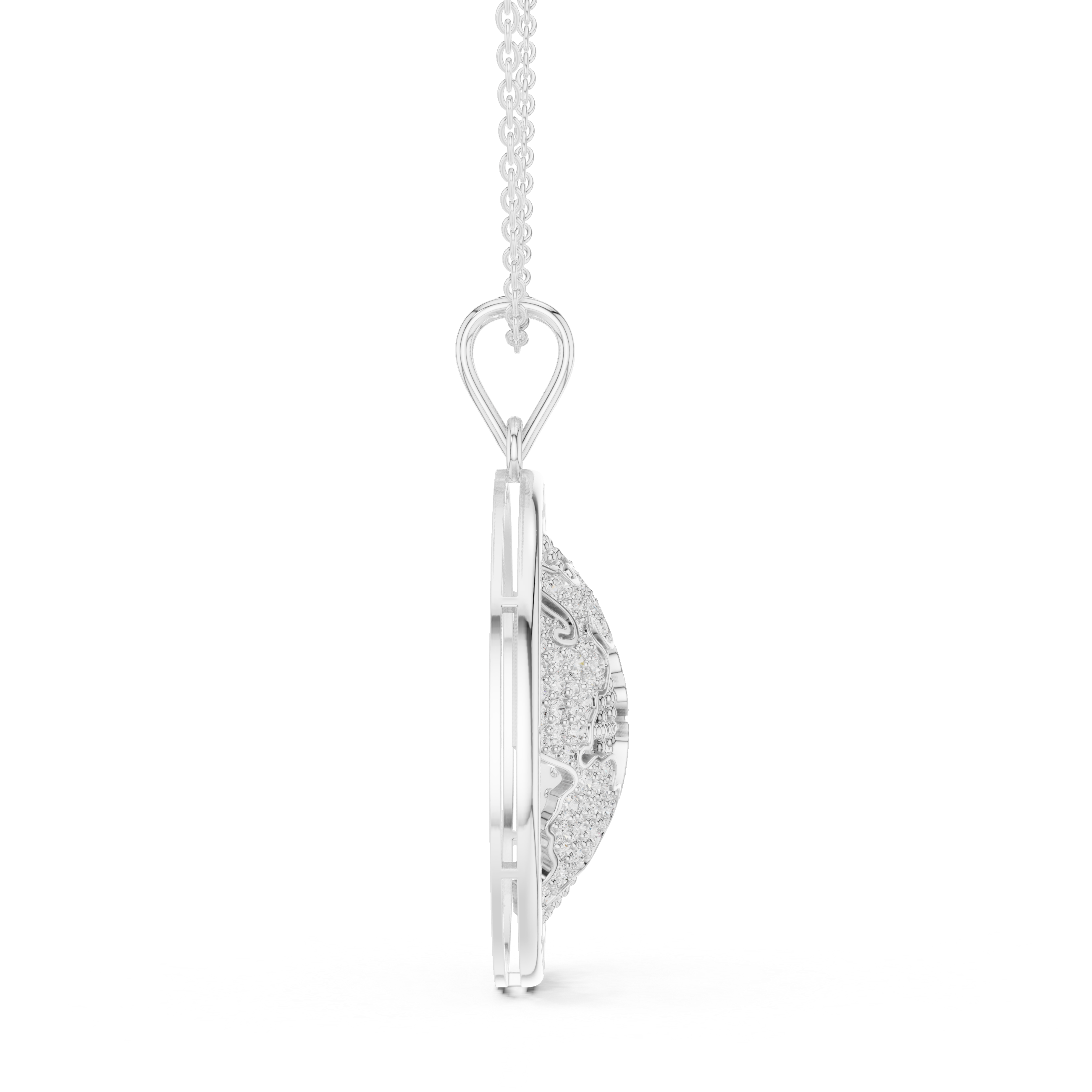 Luxe Zodiac Moissanite Medallion Pendant Necklace