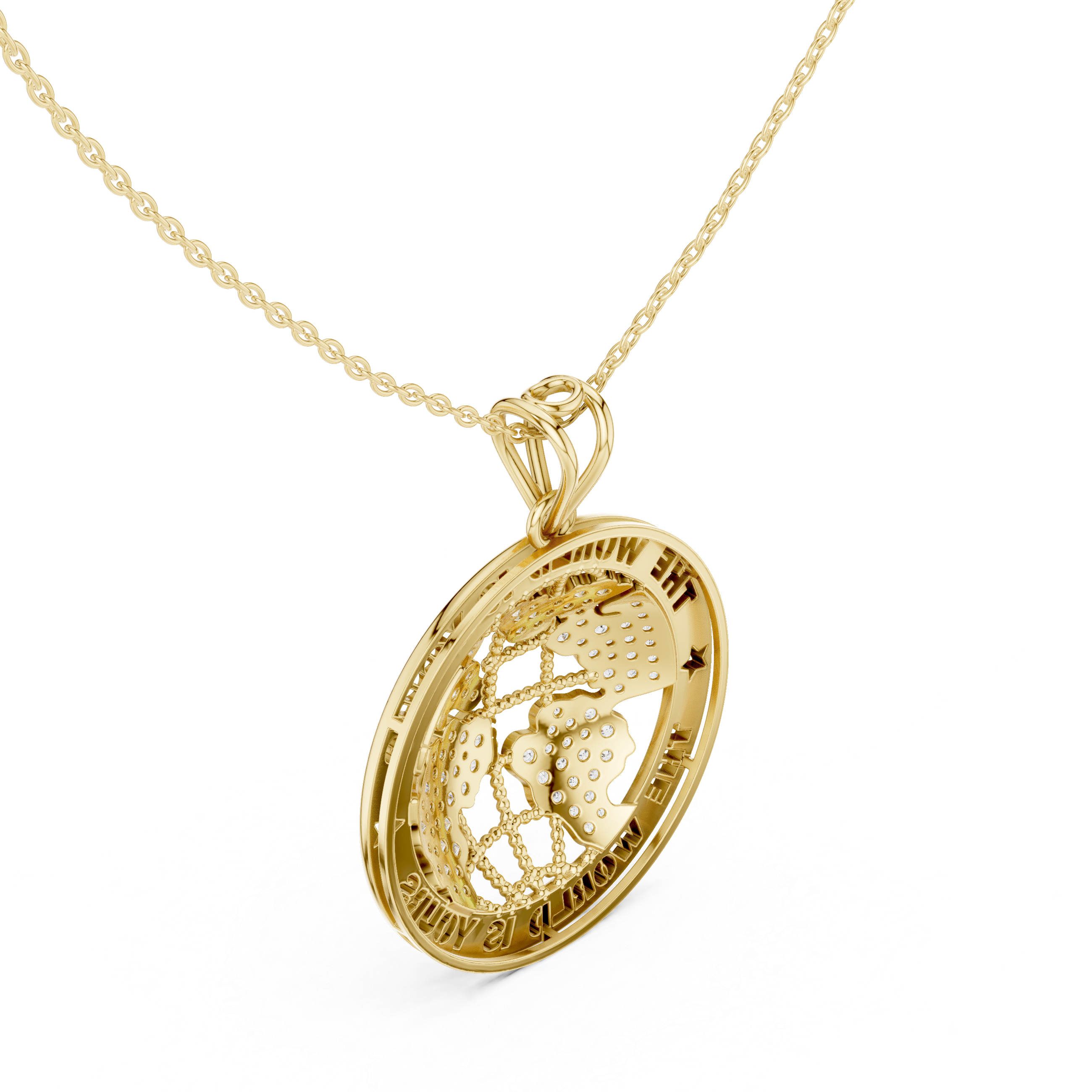 Luxe Zodiac Moissanite Medallion Pendant Necklace
