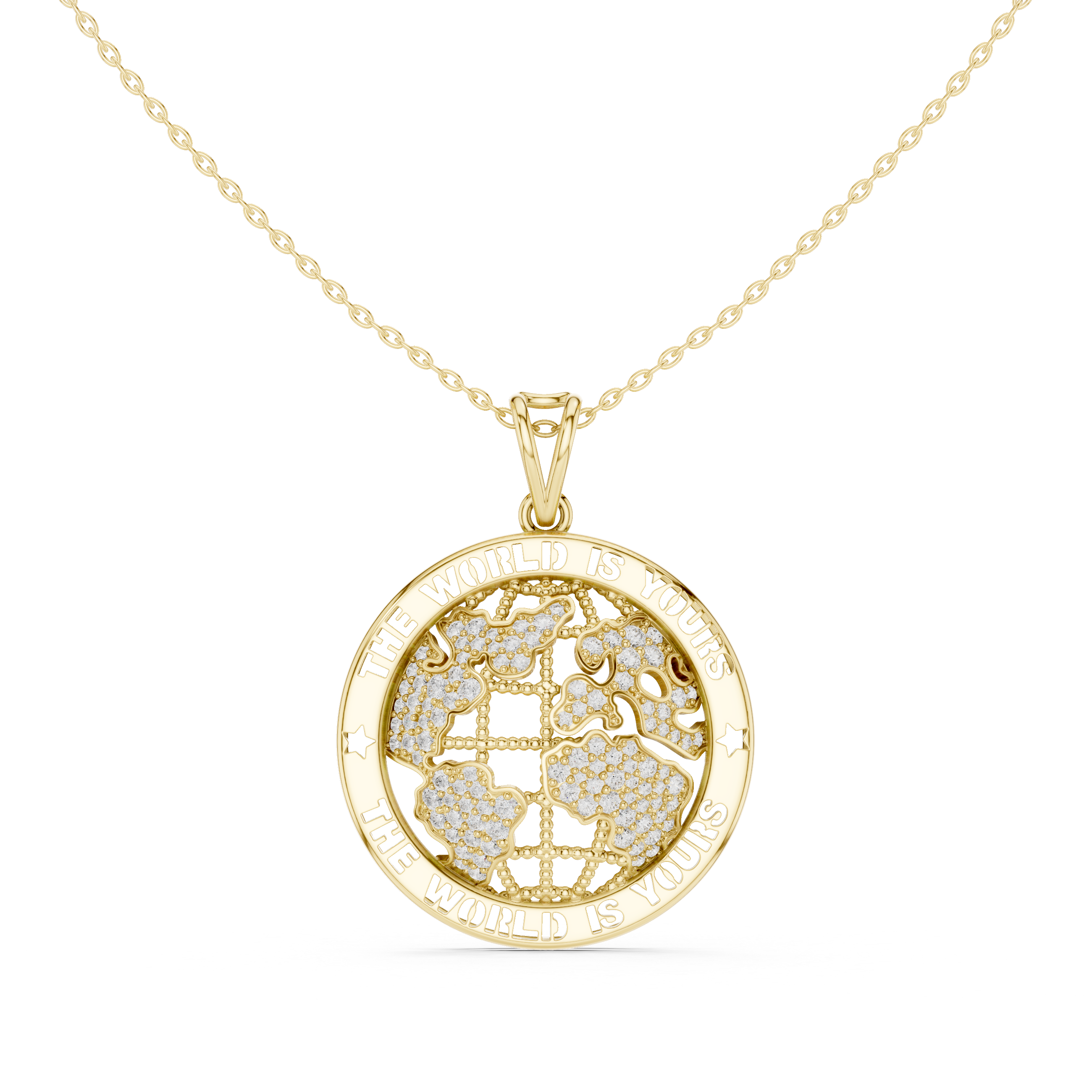 Luxe Zodiac Moissanite Medallion Pendant Necklace