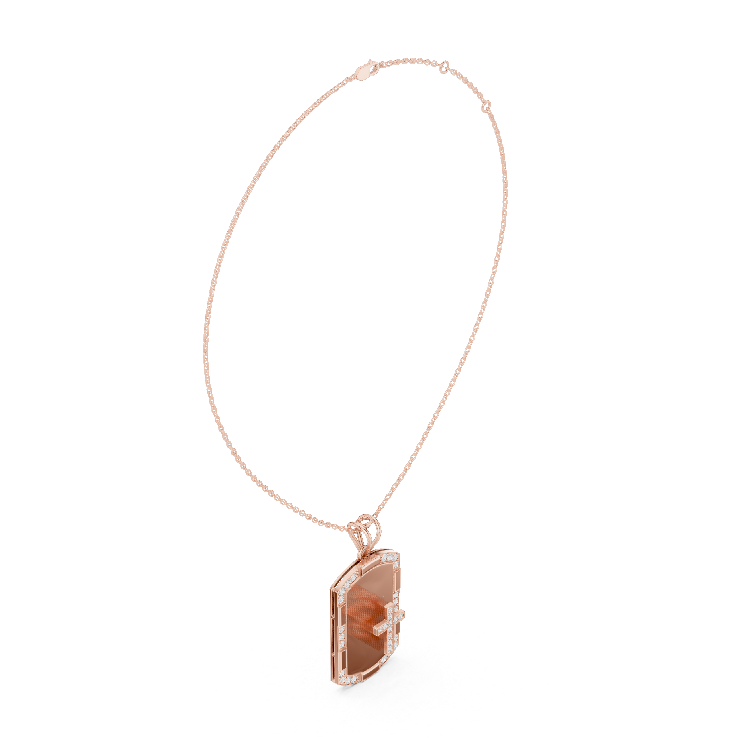 Luxe Shield Engravable Pendant Necklace