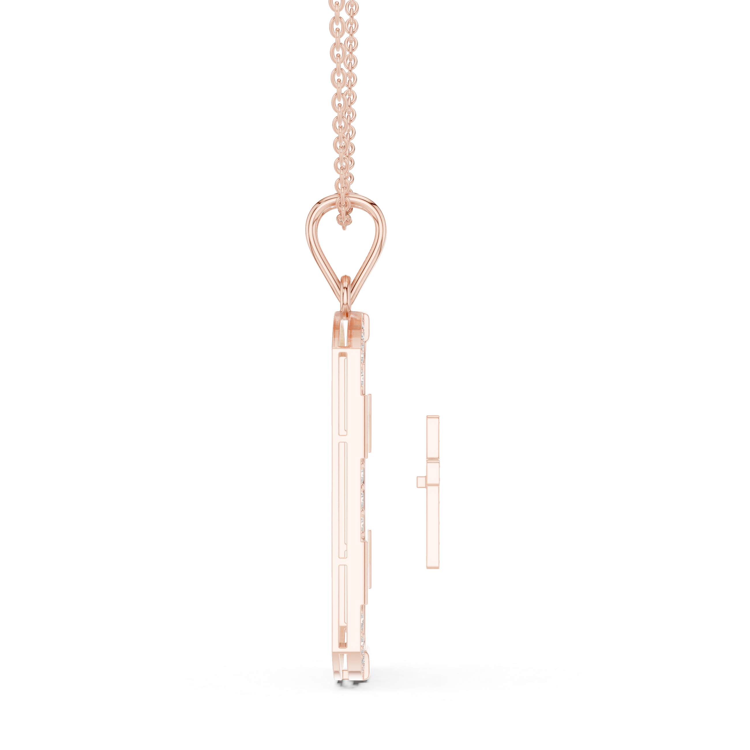 Luxe Shield Engravable Pendant Necklace