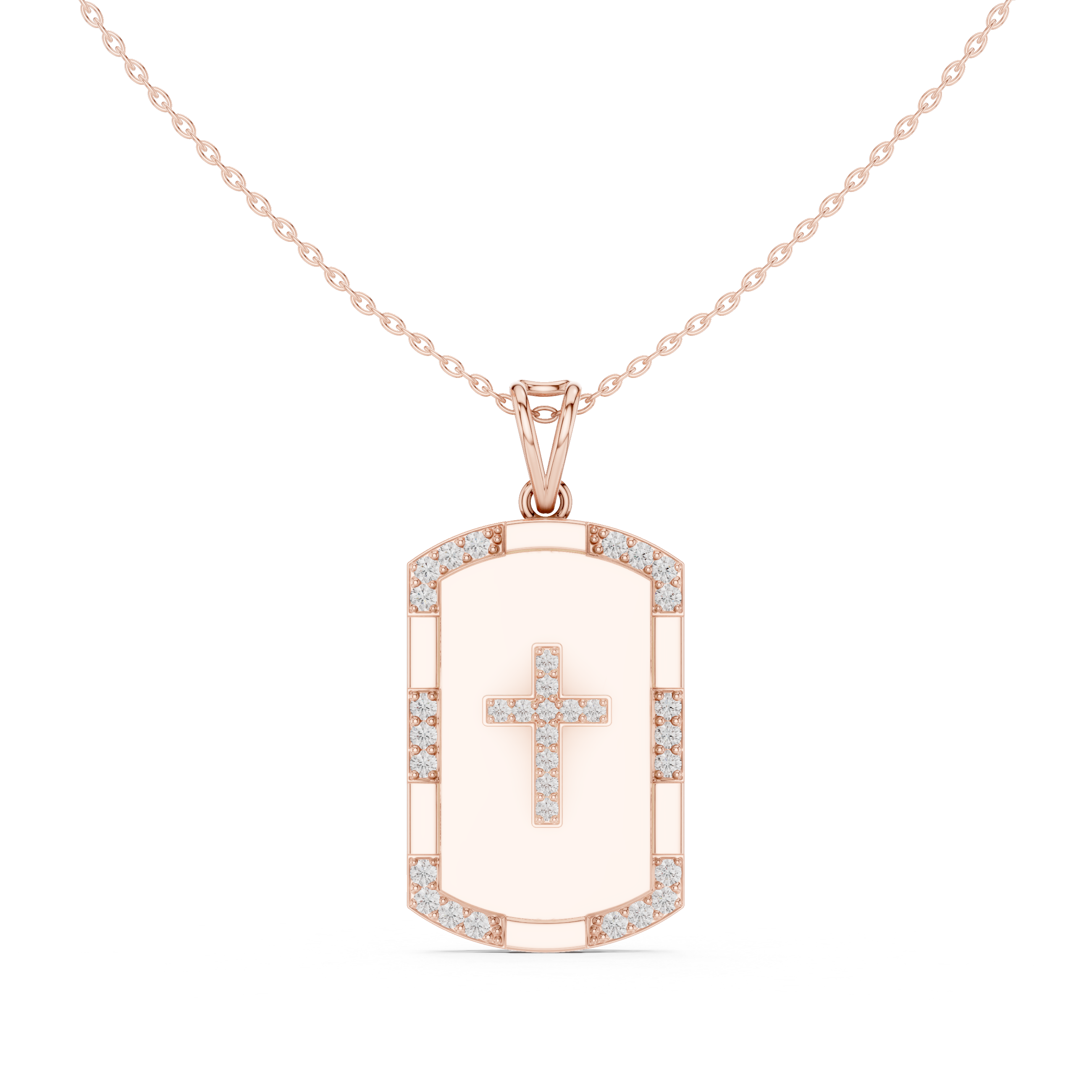 Luxe Shield Engravable Pendant Necklace