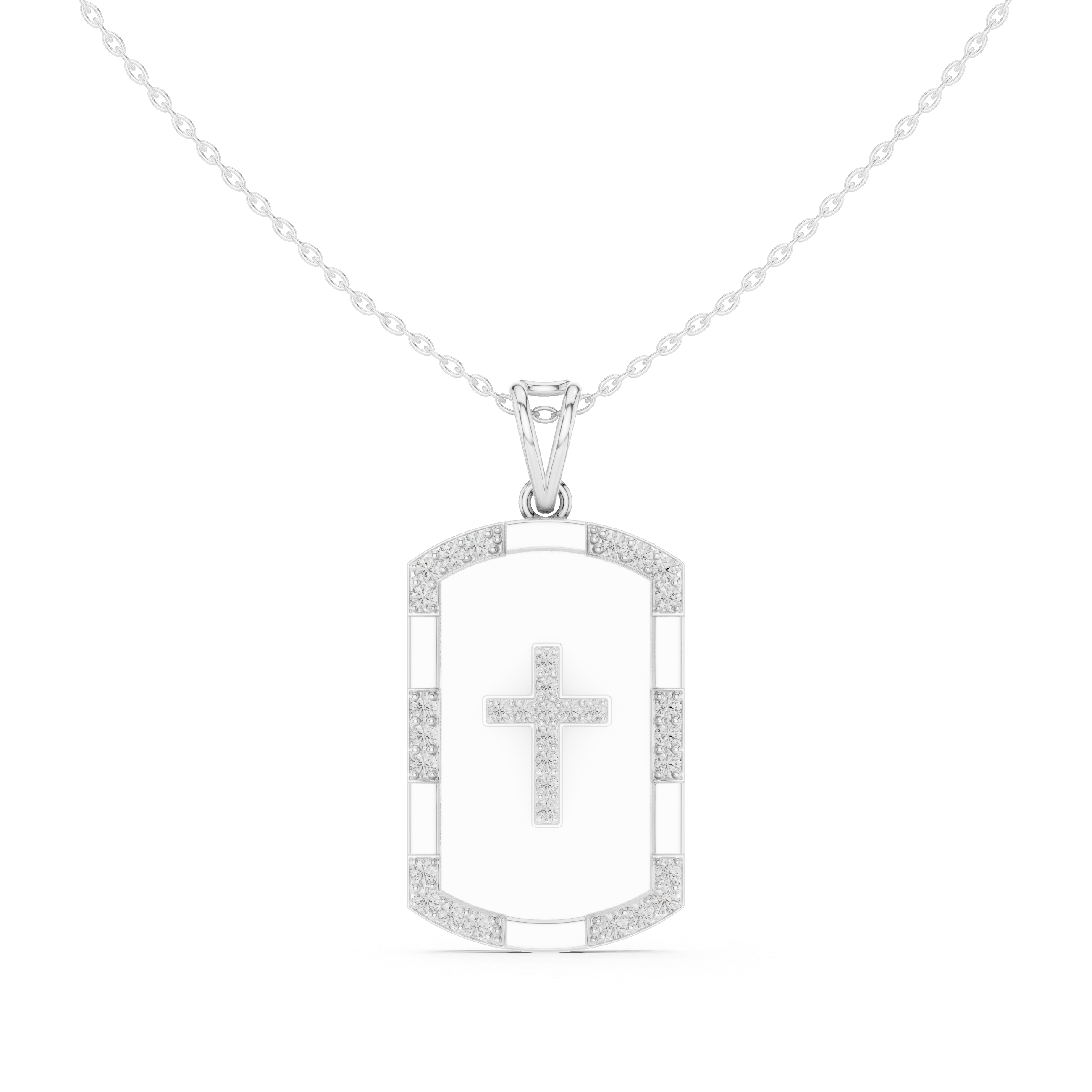 Luxe Shield Engravable Pendant Necklace