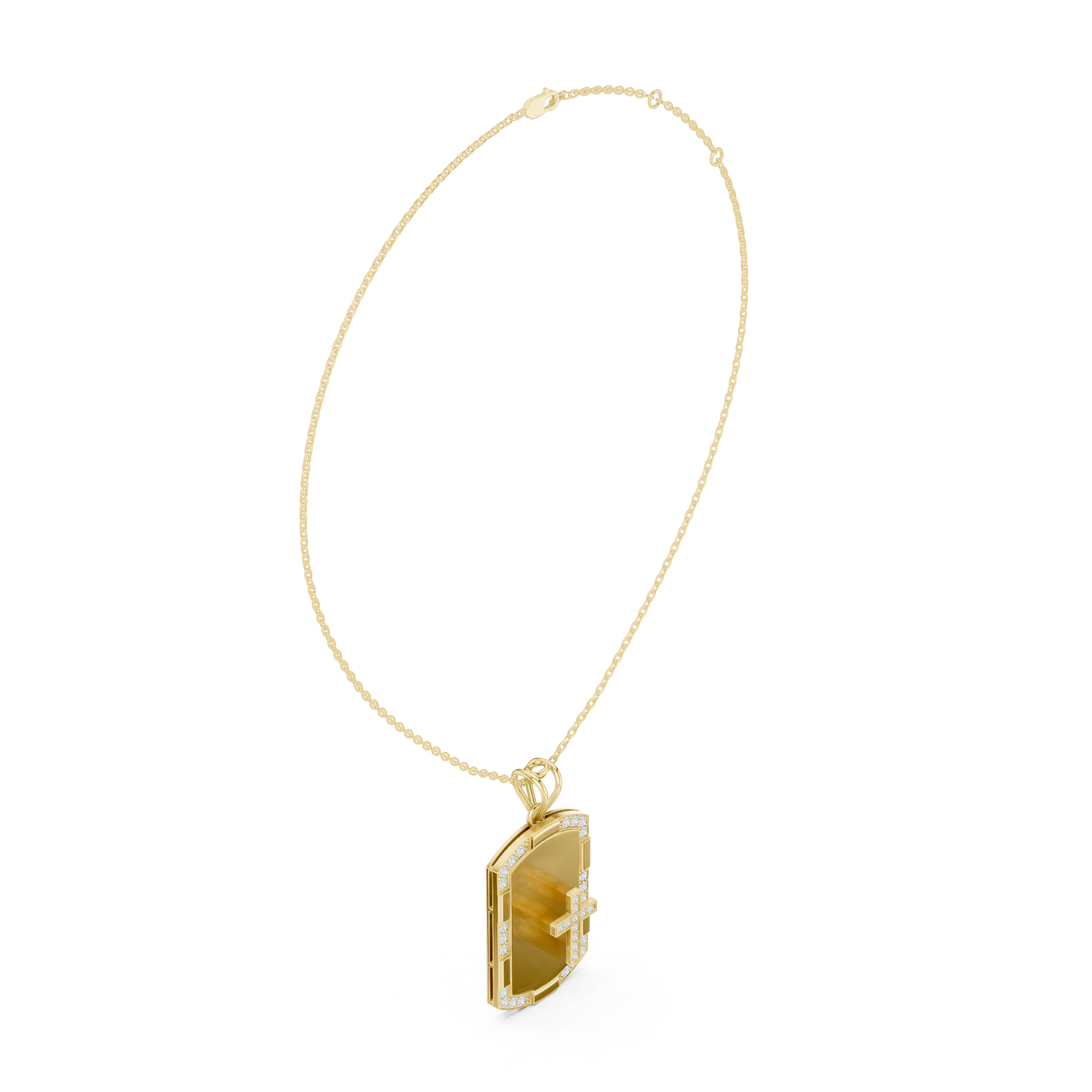Luxe Shield Engravable Pendant Necklace