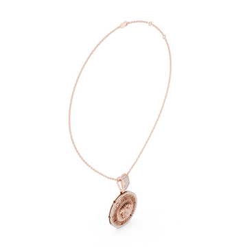 Luxe Medusa Moissanite Medallion Pendant Necklace