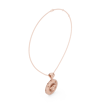Luxe Heart Bail Engravable Locket Pendant Necklace