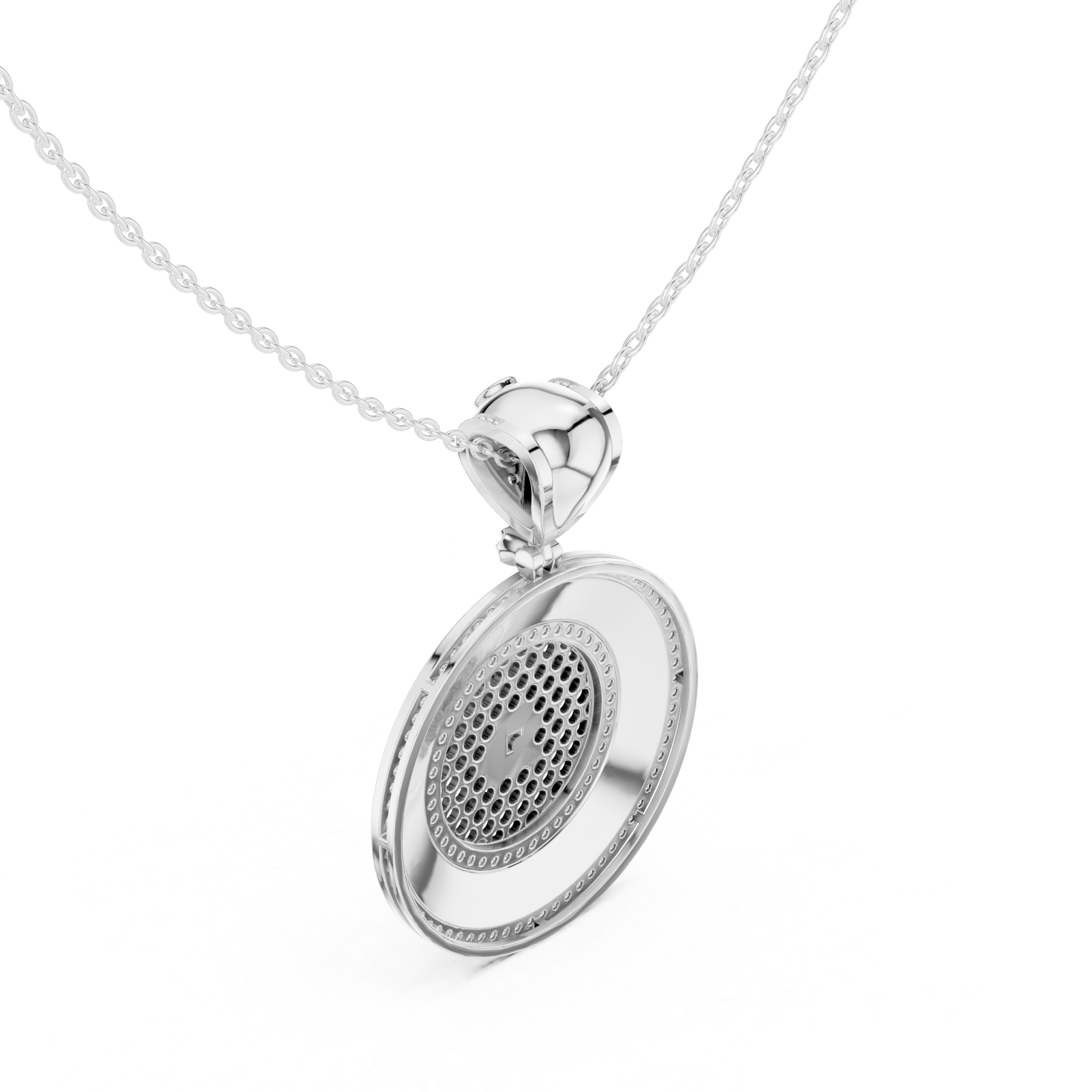 Luxe Heart Bail Engravable Locket Pendant Necklace