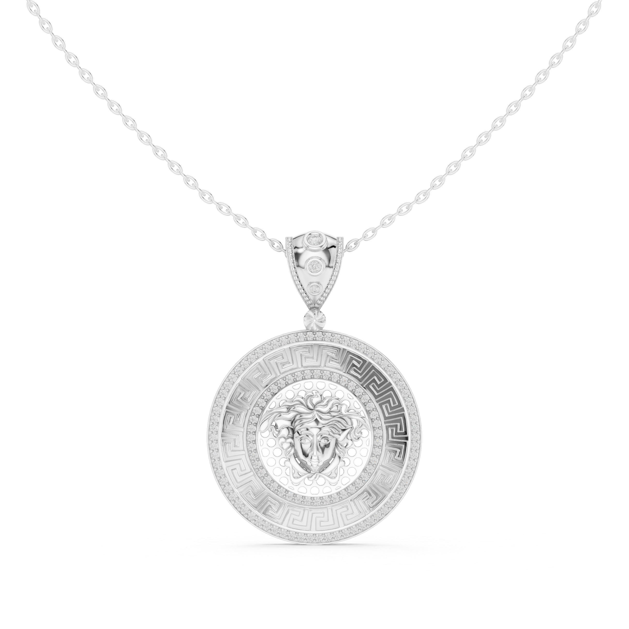 Luxe Heart Bail Engravable Locket Pendant Necklace