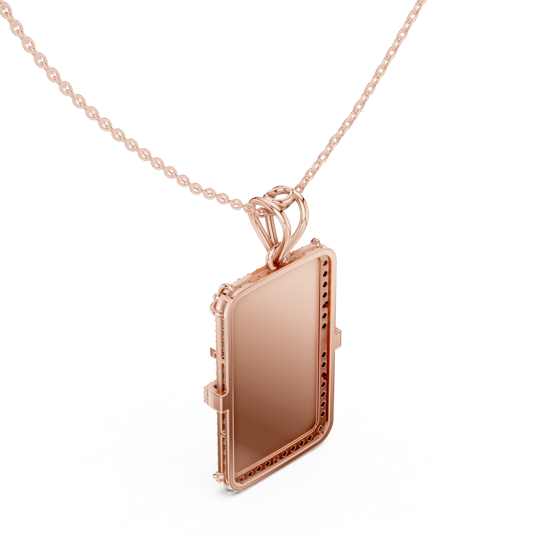 Luxe Signature Moissanite Medallion Pendant Necklace