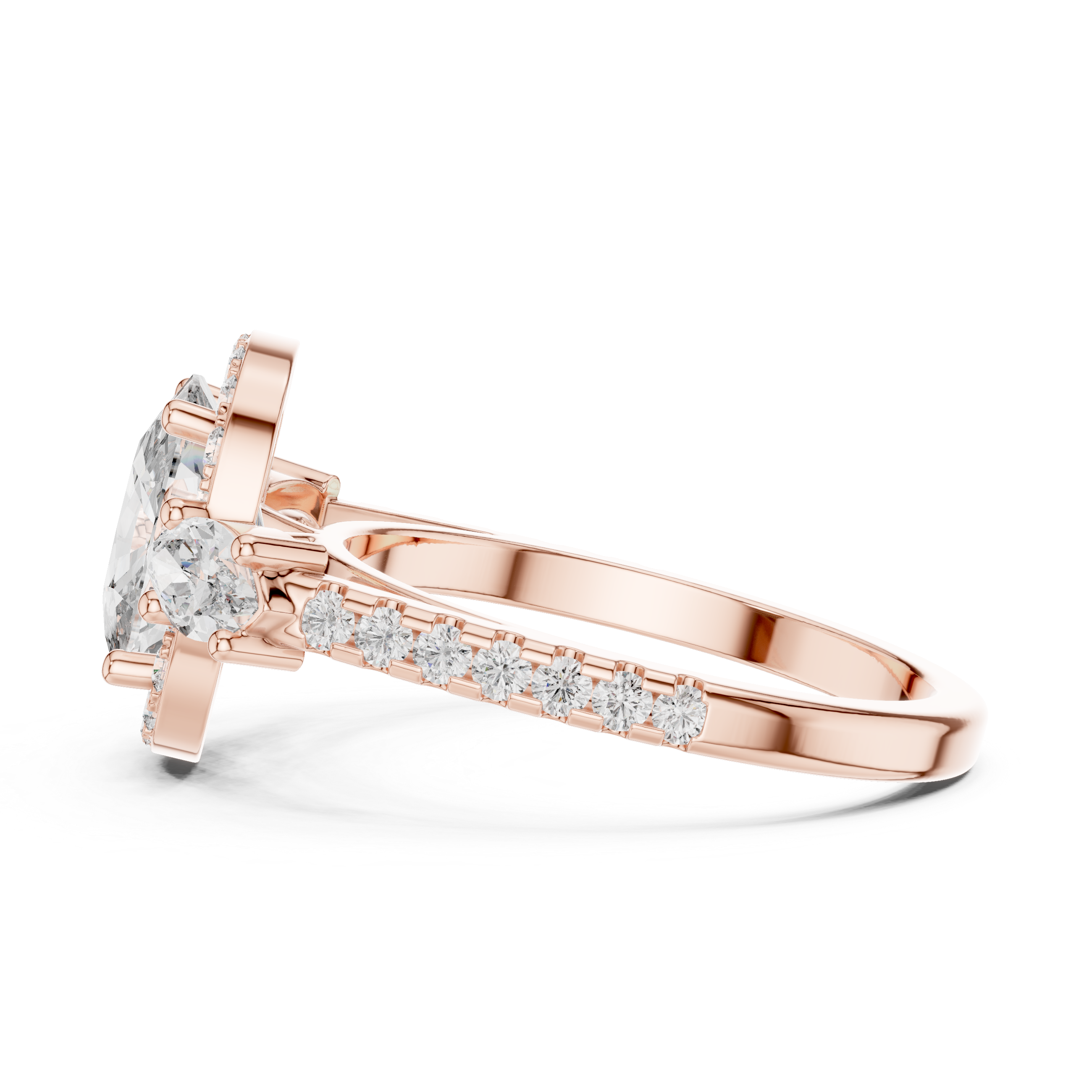 Oval & Marquise Brilliant Moissanite Diamond VVS1 Eternity Engagement Ring