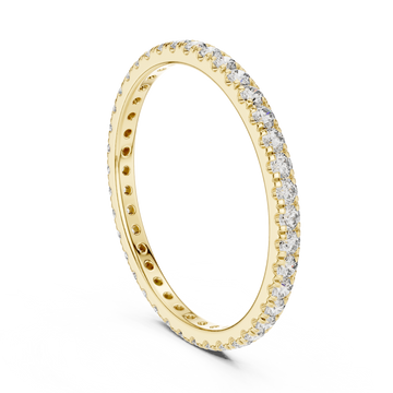 Round Cut Brilliant Moissanite Diamond VVS1 Eternity Band