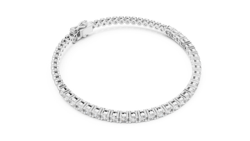 Rose Gold Moissanite Tennis Bracelet – Round-Cut Diamond