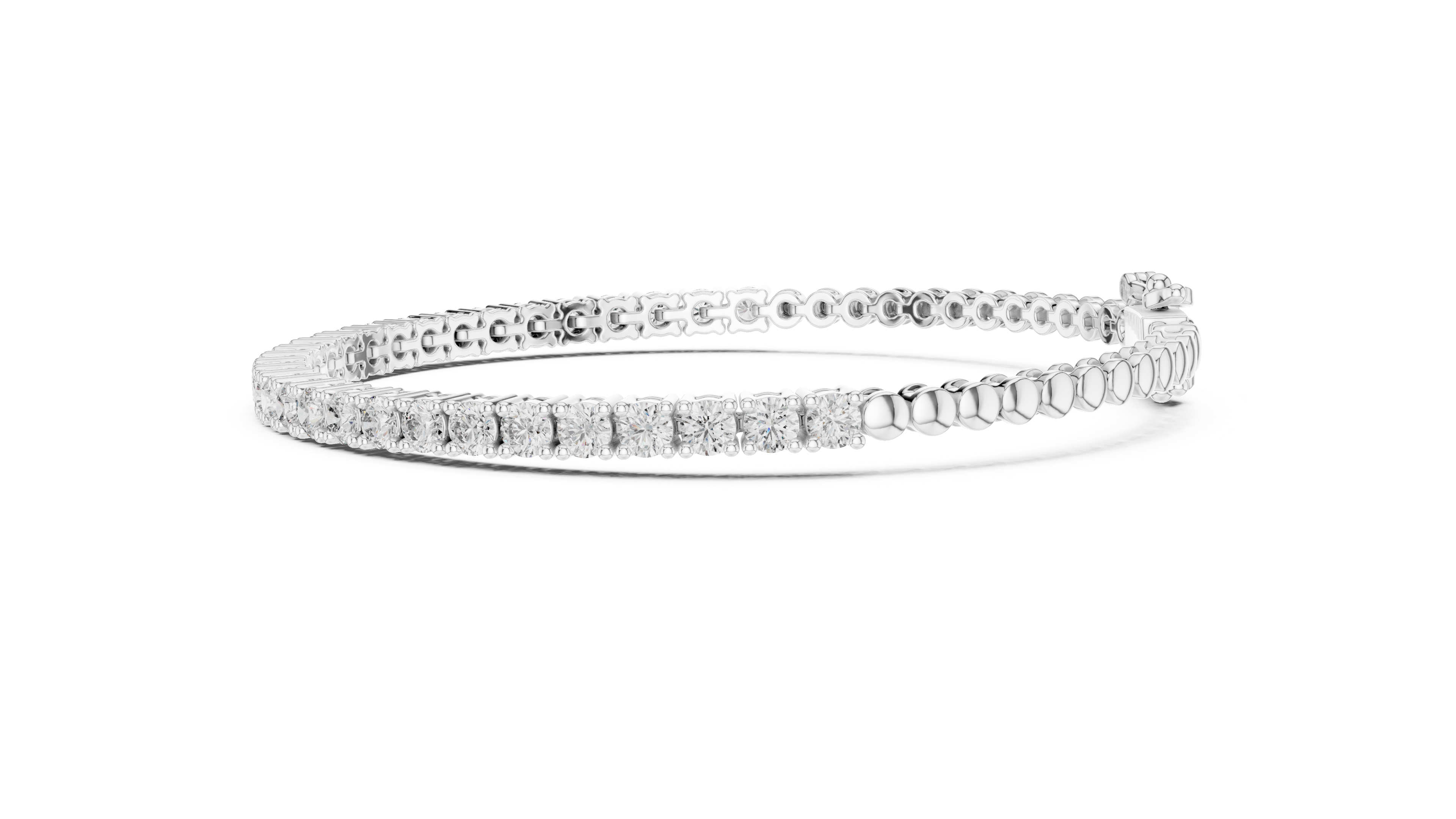 Rose Gold Moissanite Tennis Bracelet – Round-Cut Diamond