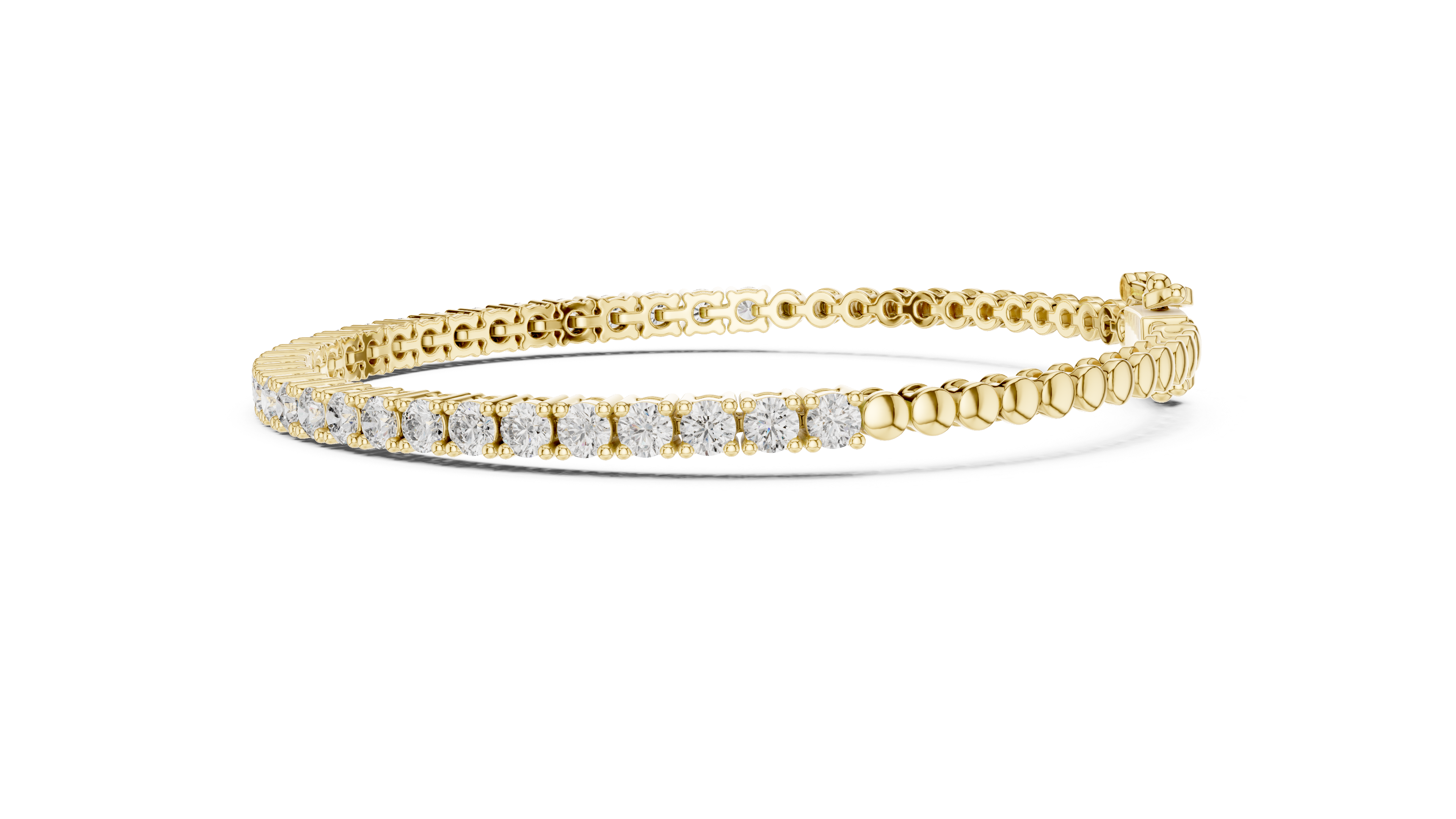 Rose Gold Moissanite Tennis Bracelet – Round-Cut Diamond