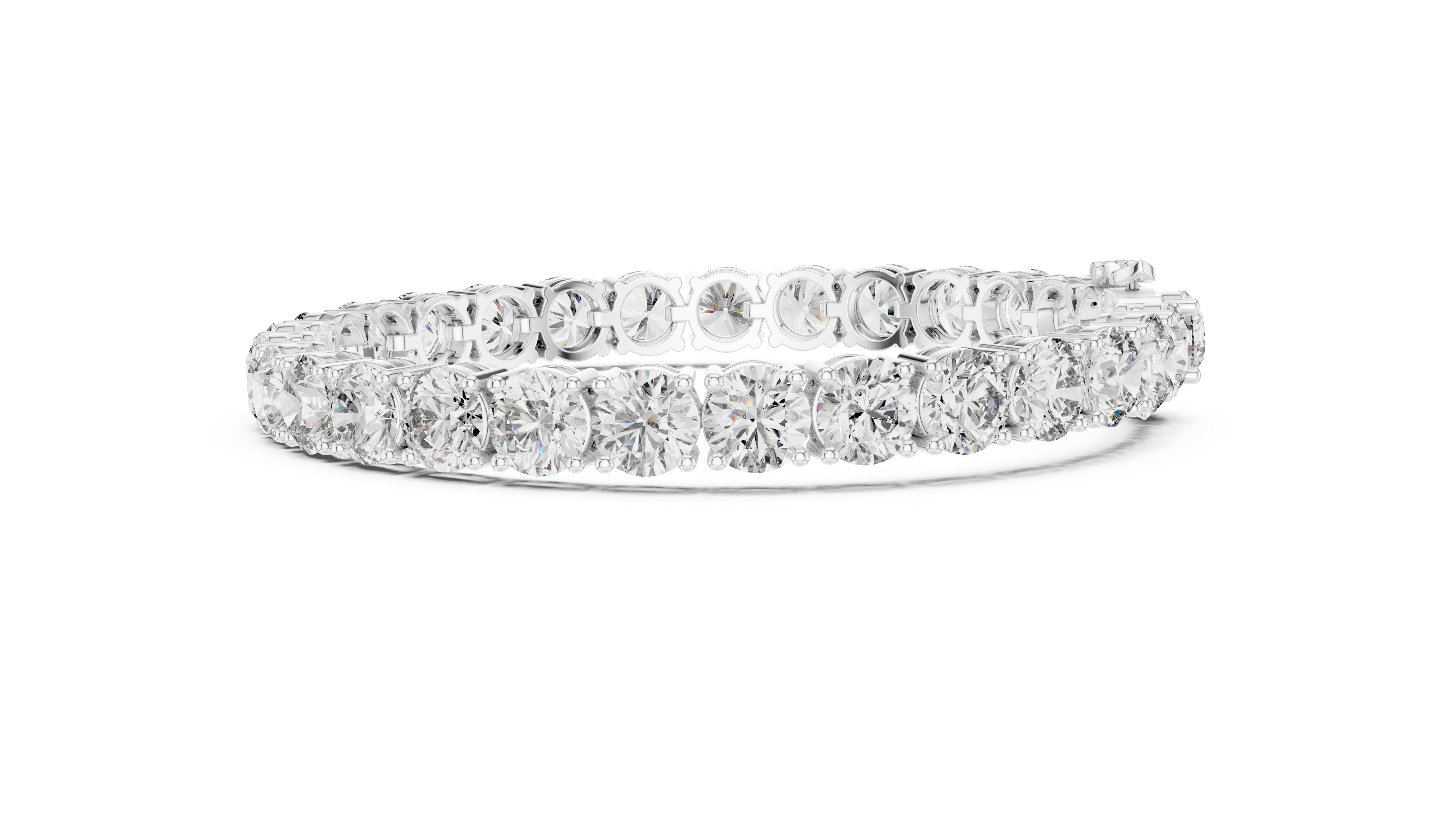 Rose Gold Moissanite Tennis Bracelet – Premium Round-Cut Diamond Brilliance