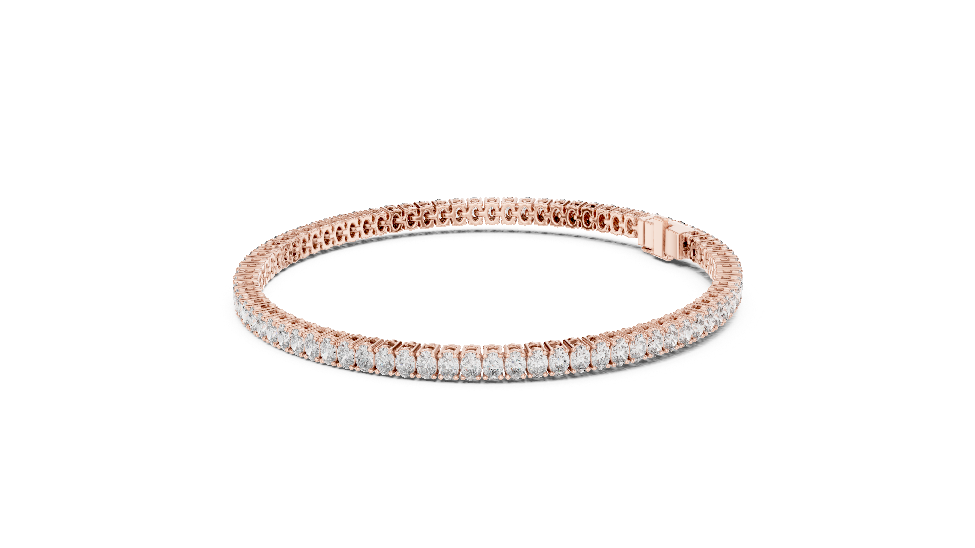 White Gold Wave Moissanite Bracelet – Elegant TwisWhite Gold Full Eternity Moissanite Tennis Bracelet – Ultra Luxe Diamond Brillianceted Diamond Sparkle