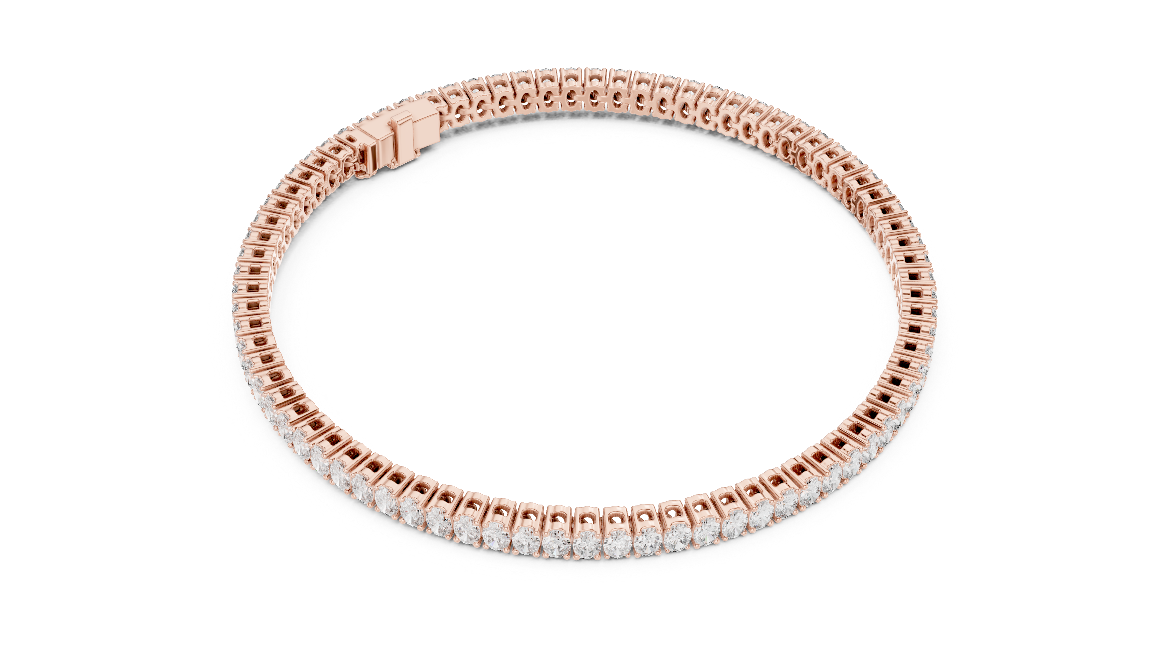 White Gold Wave Moissanite Bracelet – Elegant TwisWhite Gold Full Eternity Moissanite Tennis Bracelet – Ultra Luxe Diamond Brillianceted Diamond Sparkle