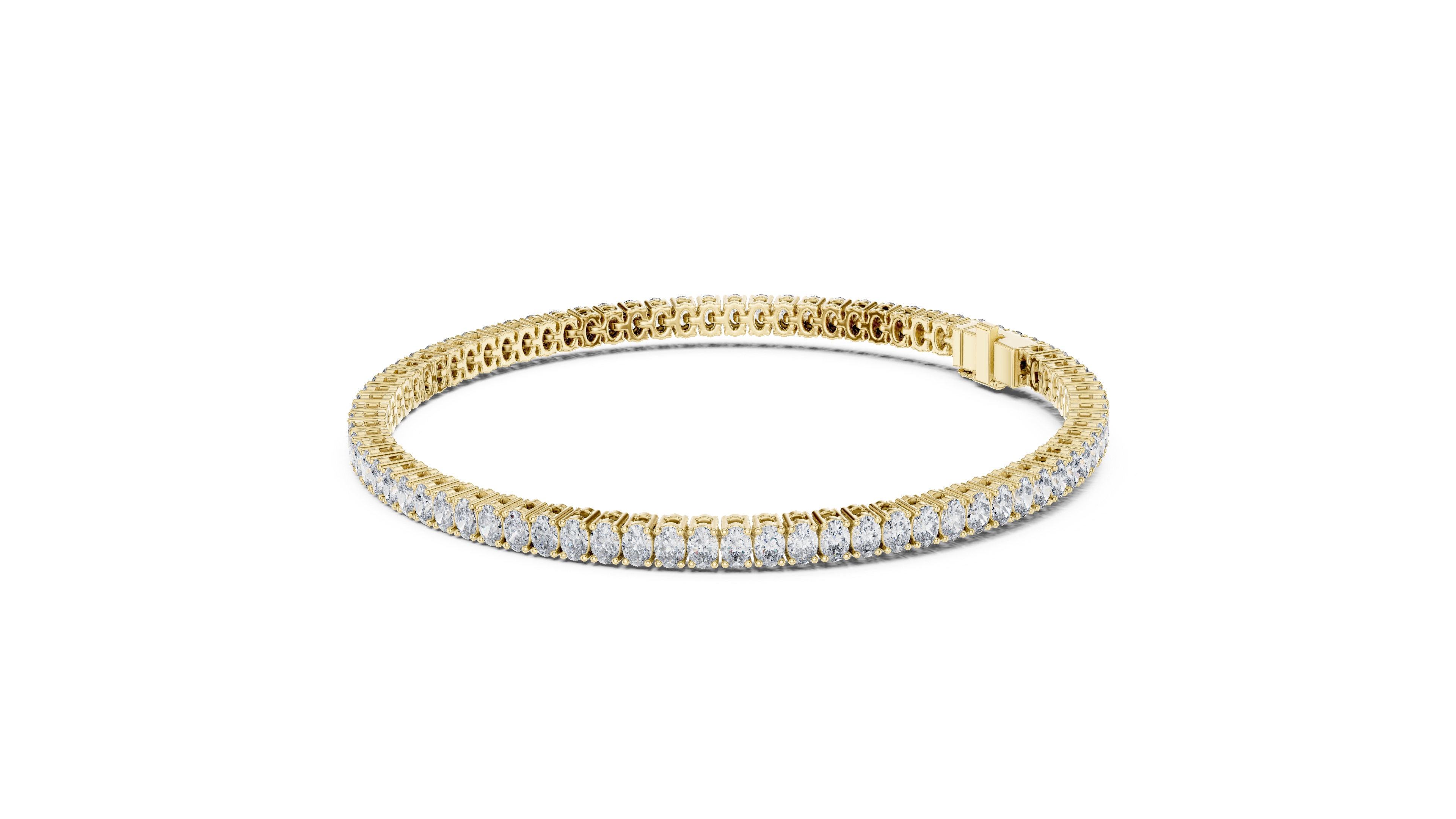 White Gold Wave Moissanite Bracelet – Elegant TwisWhite Gold Full Eternity Moissanite Tennis Bracelet – Ultra Luxe Diamond Brillianceted Diamond Sparkle