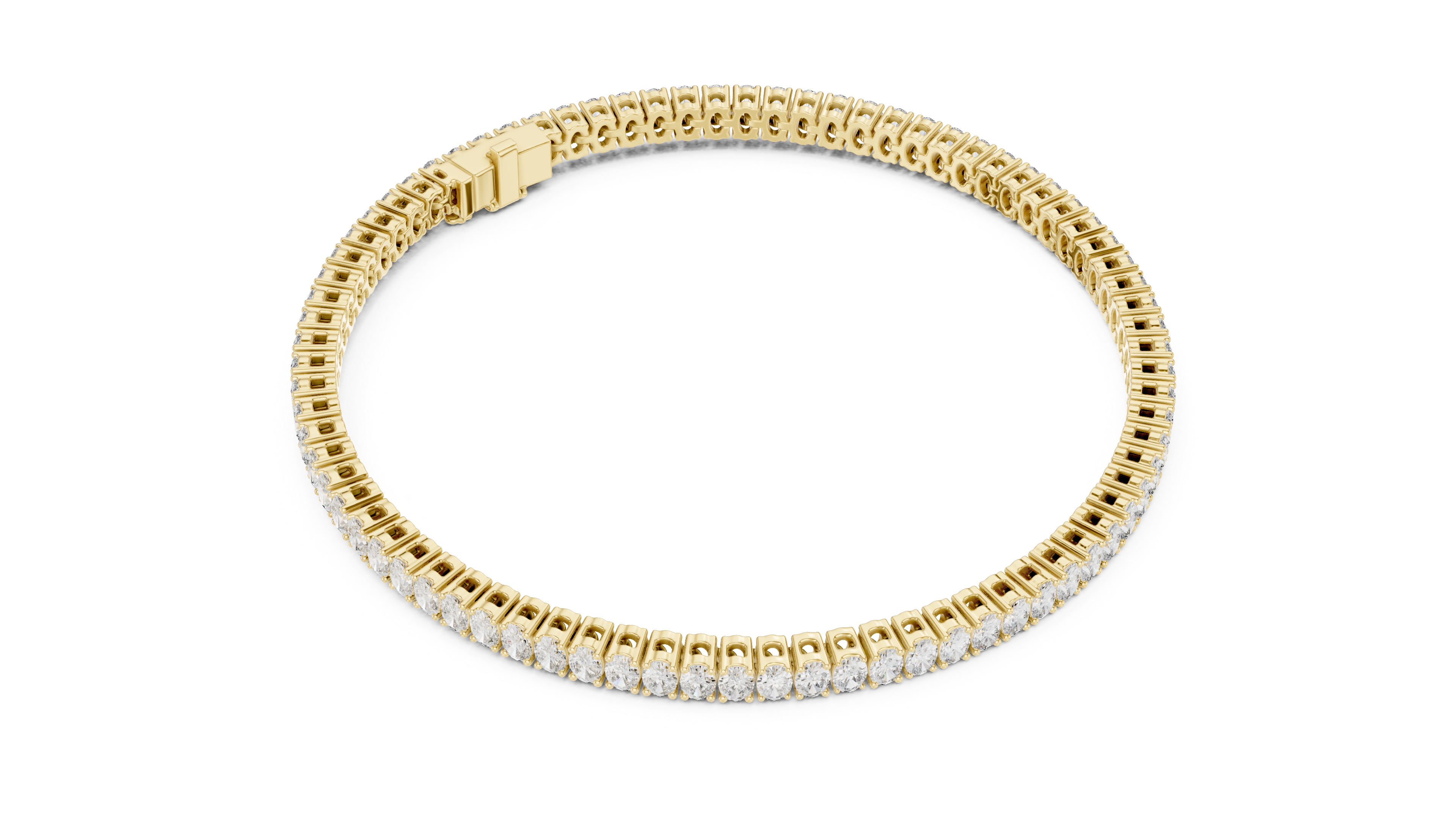 White Gold Wave Moissanite Bracelet – Elegant TwisWhite Gold Full Eternity Moissanite Tennis Bracelet – Ultra Luxe Diamond Brillianceted Diamond Sparkle