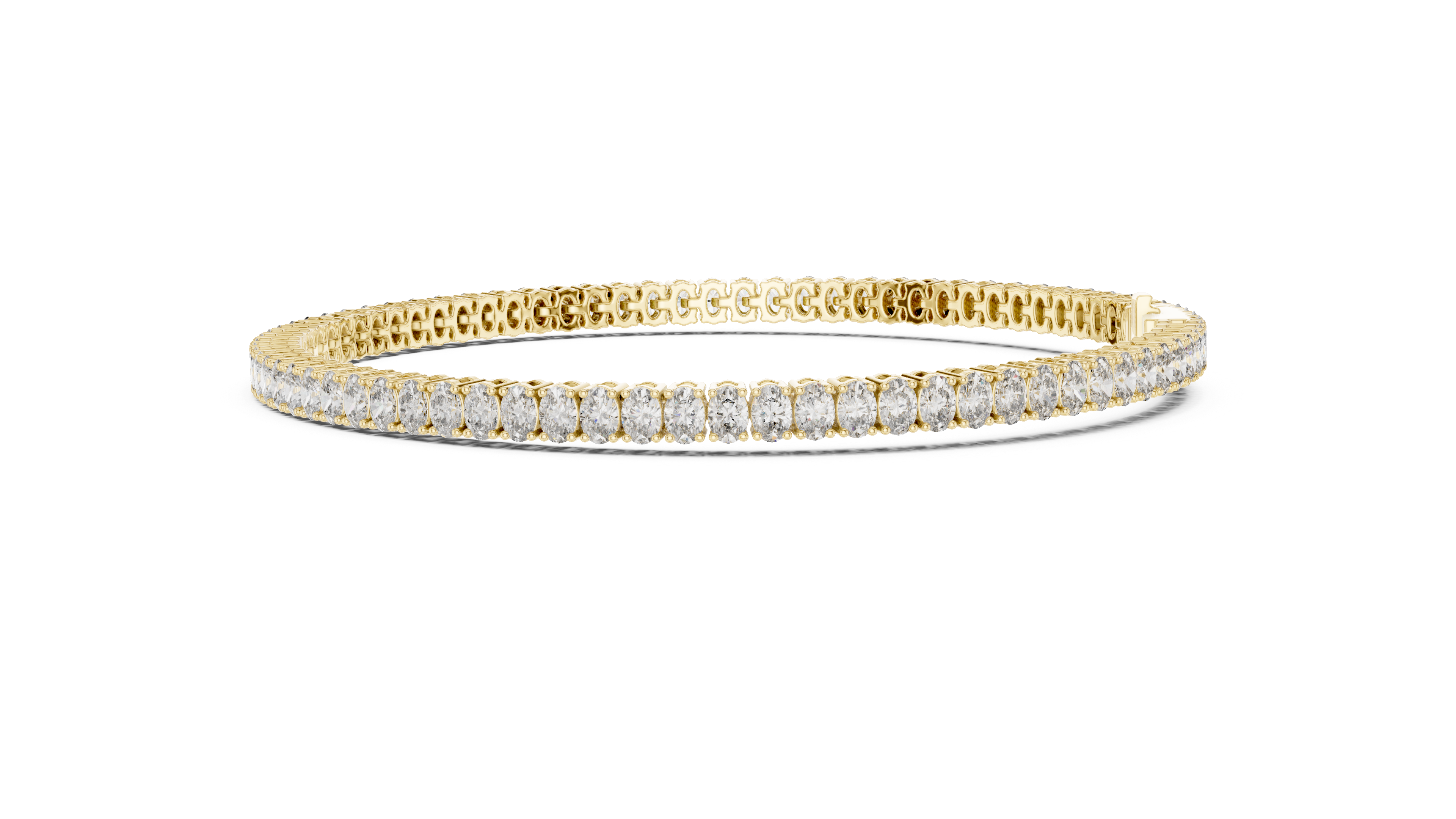 White Gold Wave Moissanite Bracelet – Elegant TwisWhite Gold Full Eternity Moissanite Tennis Bracelet – Ultra Luxe Diamond Brillianceted Diamond Sparkle