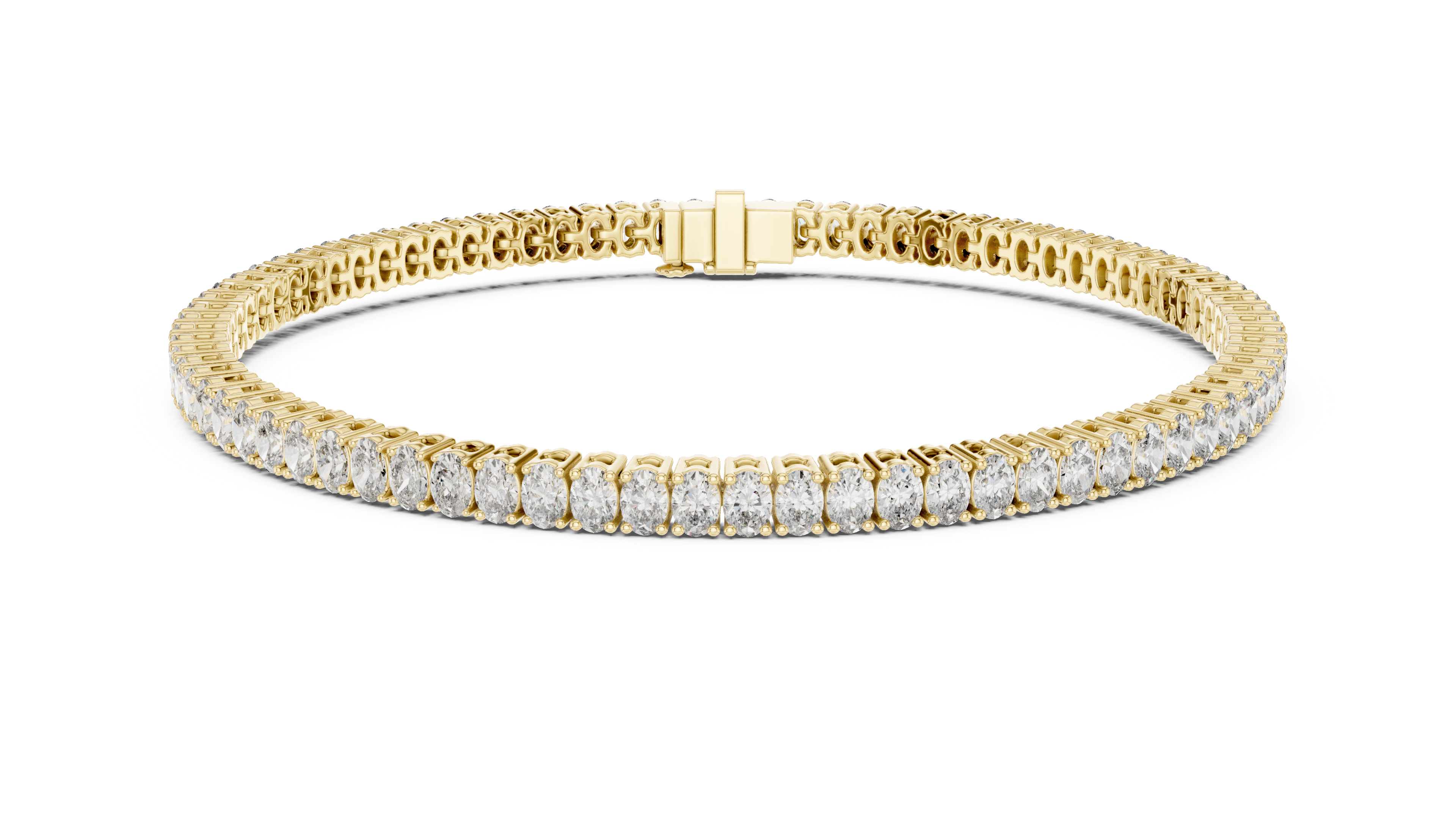 White Gold Wave Moissanite Bracelet – Elegant TwisWhite Gold Full Eternity Moissanite Tennis Bracelet – Ultra Luxe Diamond Brillianceted Diamond Sparkle