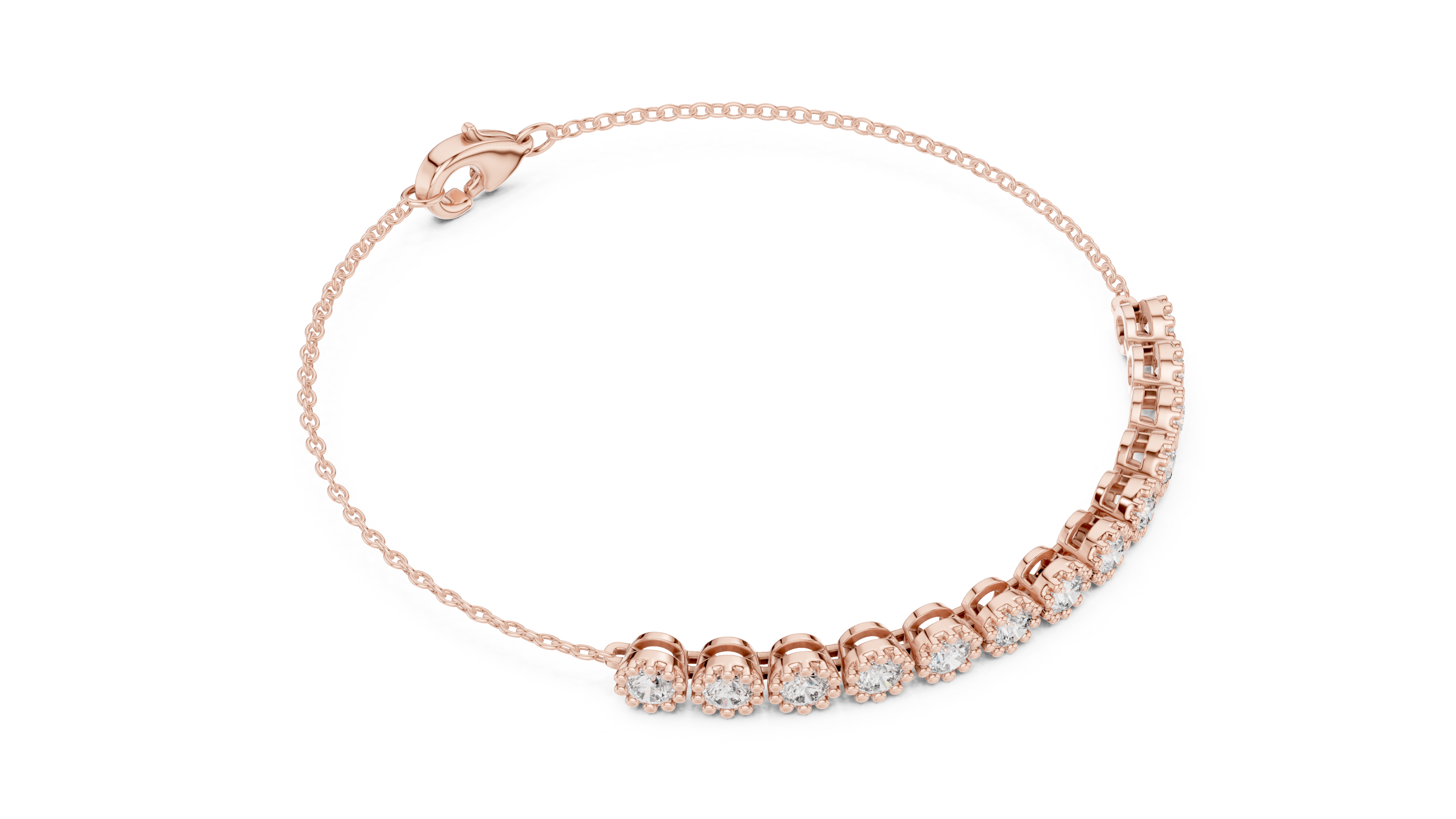 White Gold Full Eternity Moissanite Tennis Bracelet – Ultra Luxe Diamond Brilliance