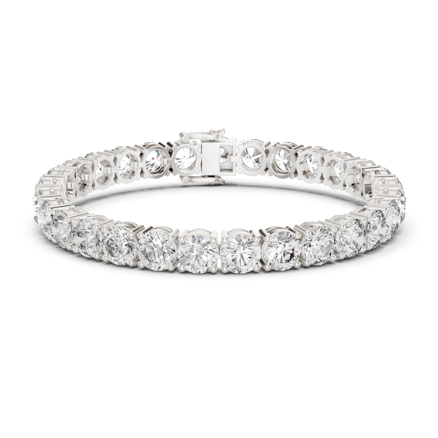 Rose Gold Moissanite Tennis Bracelet – Premium Round-Cut Diamond Brilliance