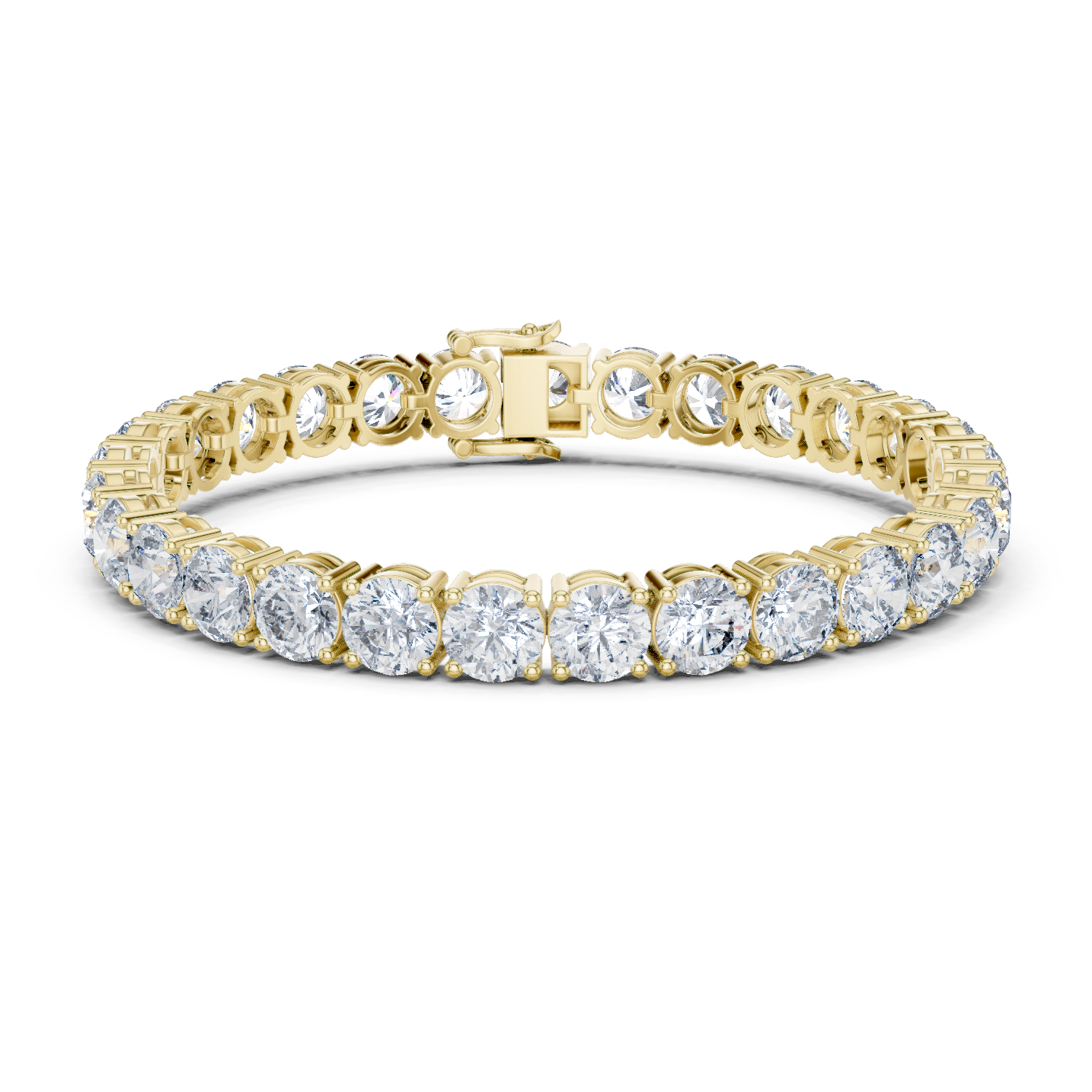 Rose Gold Moissanite Tennis Bracelet – Premium Round-Cut Diamond Brilliance