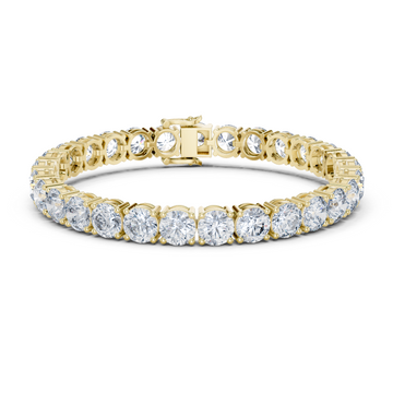 Rose Gold Moissanite Tennis Bracelet – Premium Round-Cut Diamond Brilliance