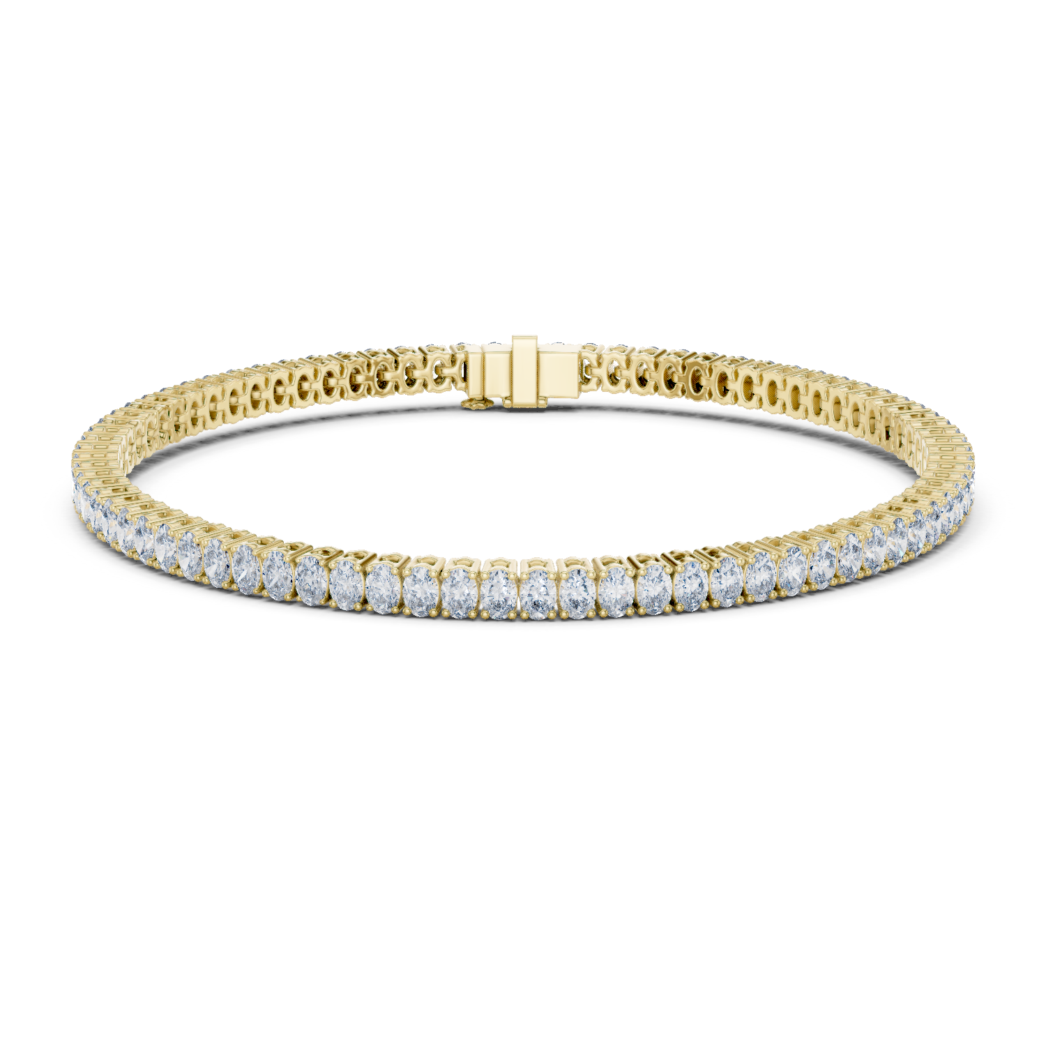 White Gold Wave Moissanite Bracelet – Elegant TwisWhite Gold Full Eternity Moissanite Tennis Bracelet – Ultra Luxe Diamond Brillianceted Diamond Sparkle