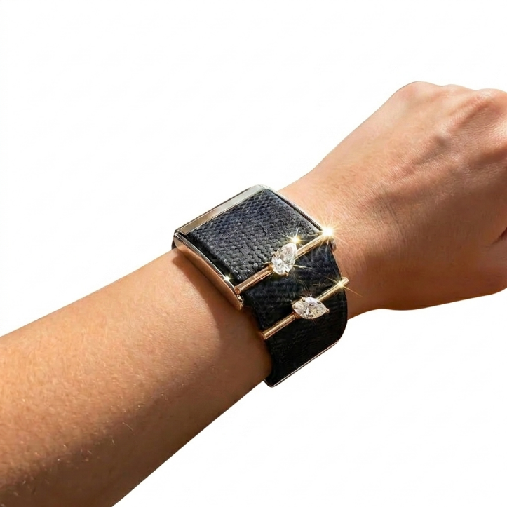 Luxury Fitness Band Accent Minimal Stone Charms Whoop For You