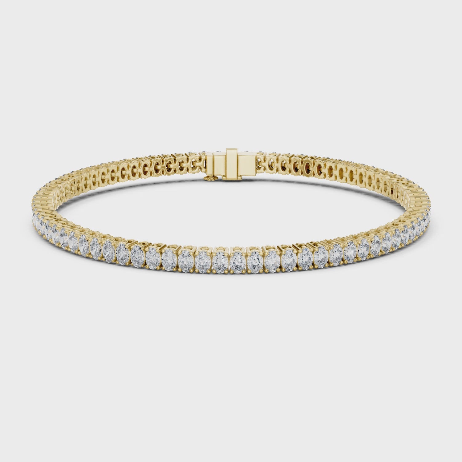 White Gold Wave Moissanite Bracelet – Elegant TwisWhite Gold Full Eternity Moissanite Tennis Bracelet – Ultra Luxe Diamond Brillianceted Diamond Sparkle