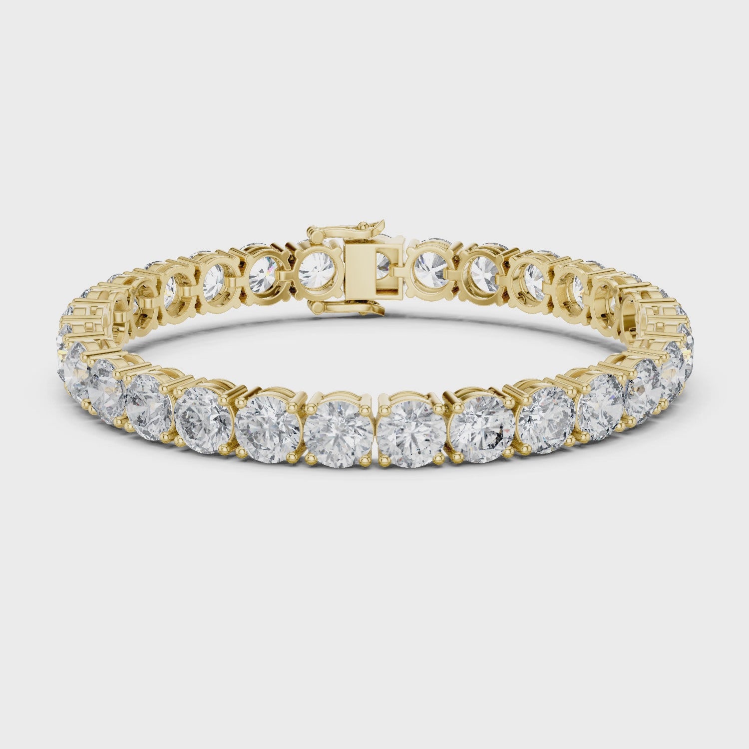 Rose Gold Moissanite Tennis Bracelet – Premium Round-Cut Diamond Brilliance