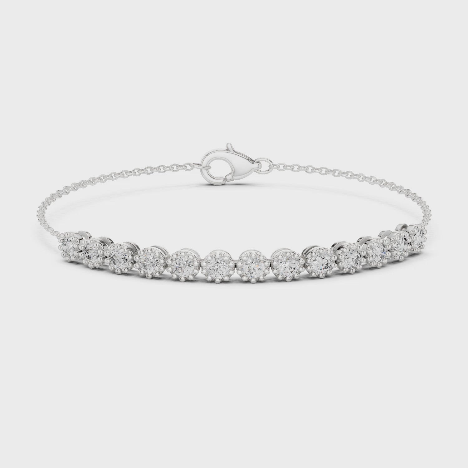 White Gold Full Eternity Moissanite Tennis Bracelet – Ultra Luxe Diamond Brilliance